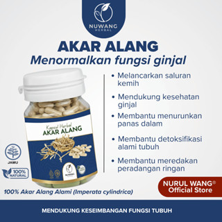 Kapsul Akar Alang Alang Original 100% Isi 40 Kapsul Herbal Alang Alang Alami NURUL WANG Official Sto