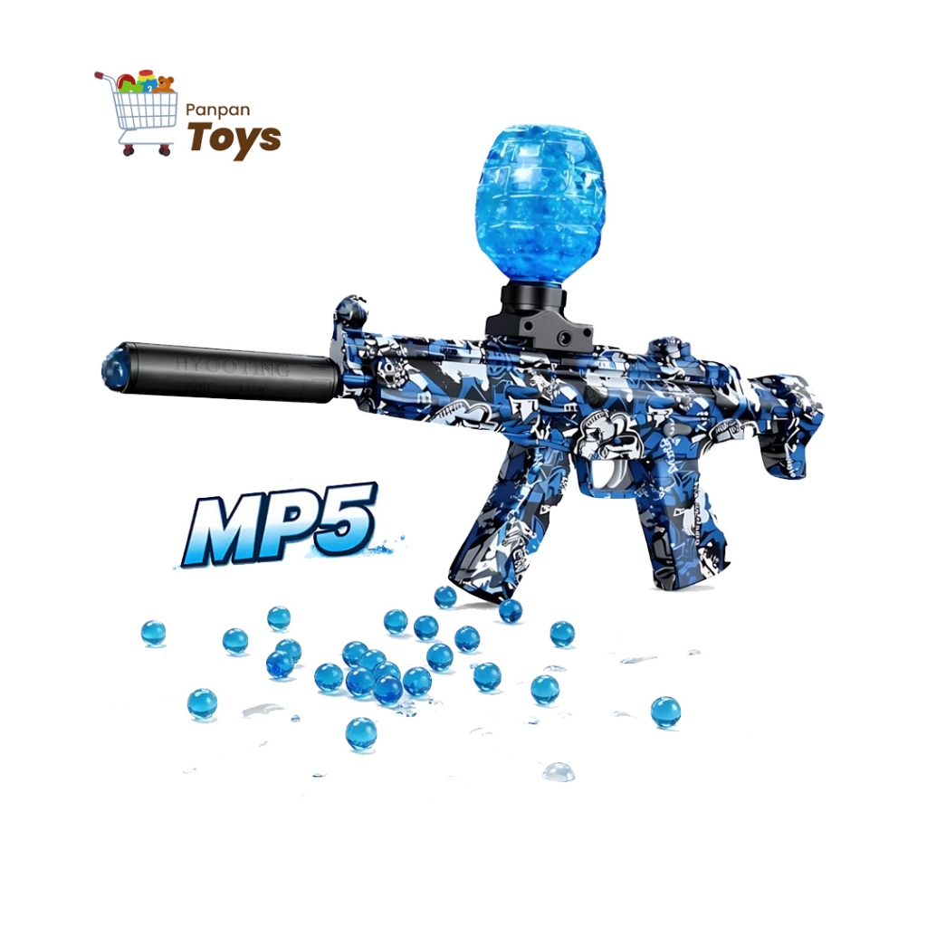 PanPanToys - Mainan Anak Gel Blaster MP5 Water Bubble Outdoor (Rechargeable, SNI)