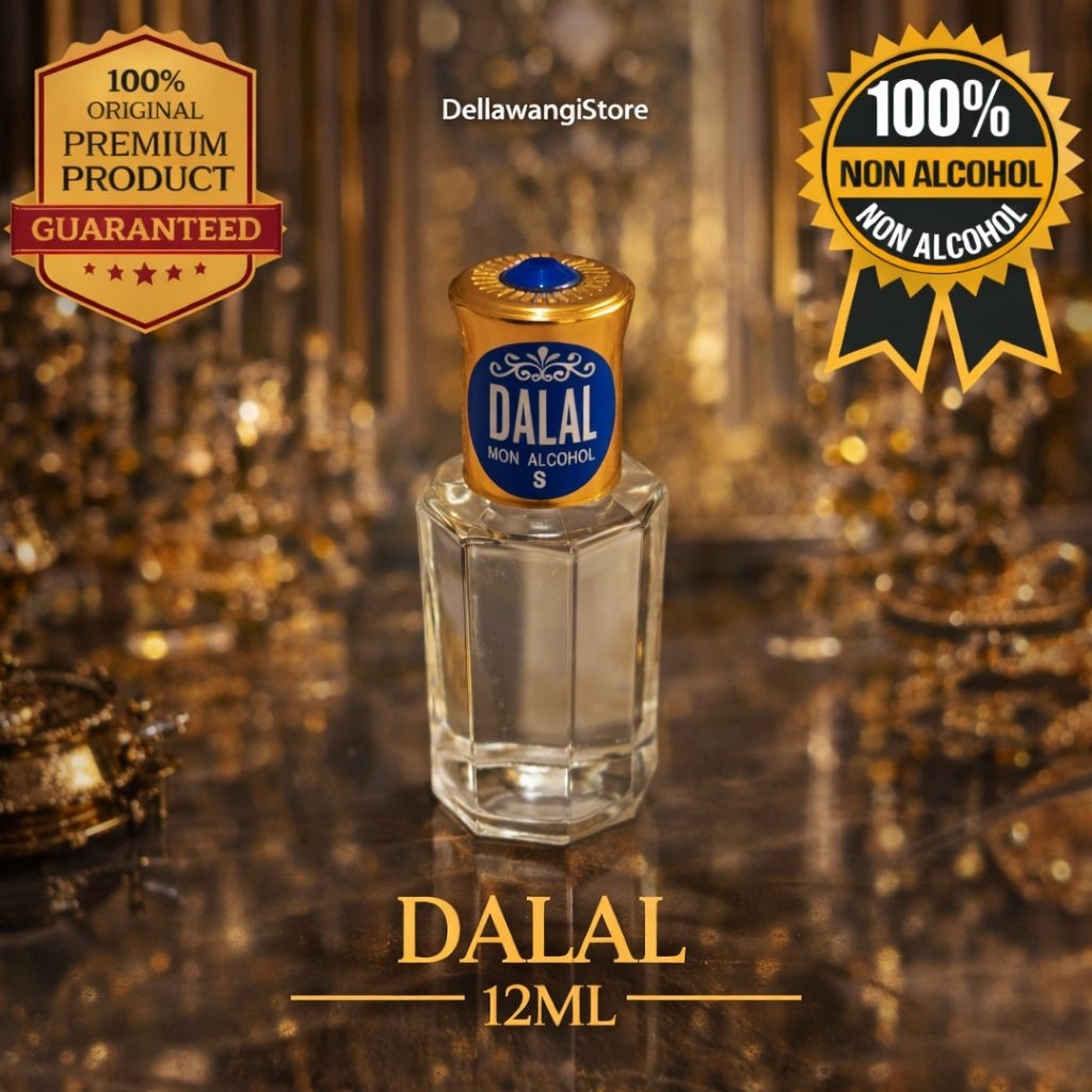 Dalal - Minyak Wangi Original Murni Asli Tanpa Campuran Non Alkohol Parfum Sholat Dellawangistore