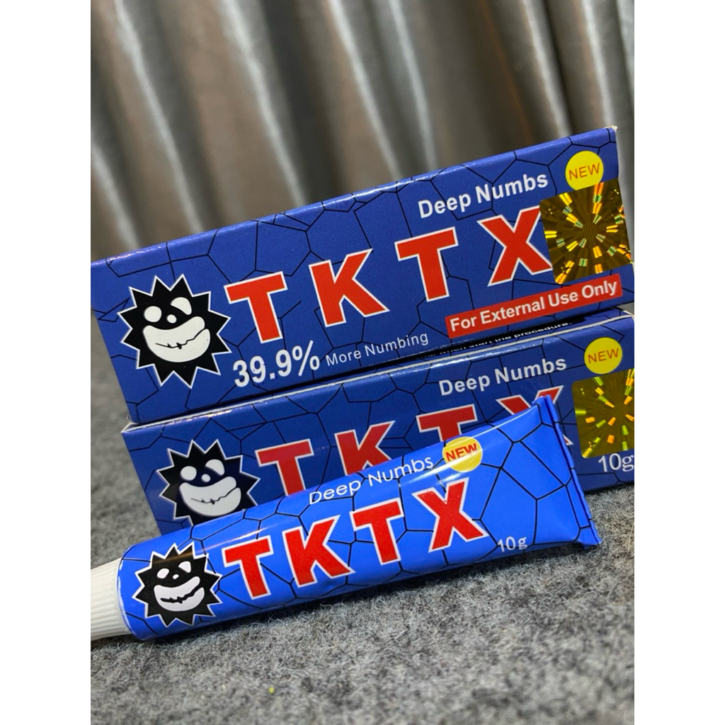 Anastesi TKTX BIRU Original 39,9% - Untuk Tattoo/pierching/sulam/laser/bibir/dermapen
