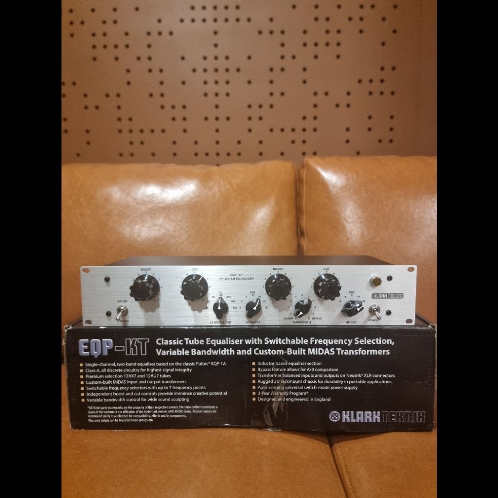 Klark Teknik EQP-KT Eqpkt Equalizer Pultec EQ