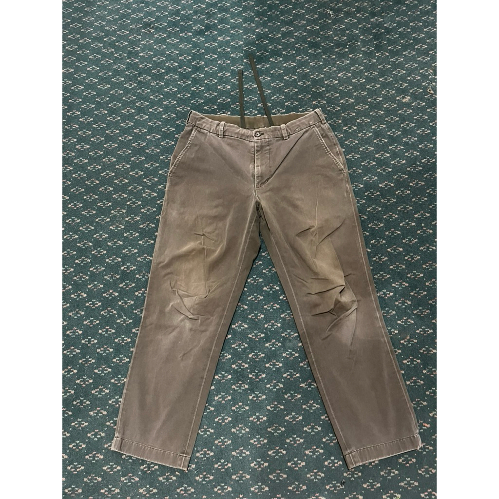 Celana Chino Pria Abu Abu Uniqlo