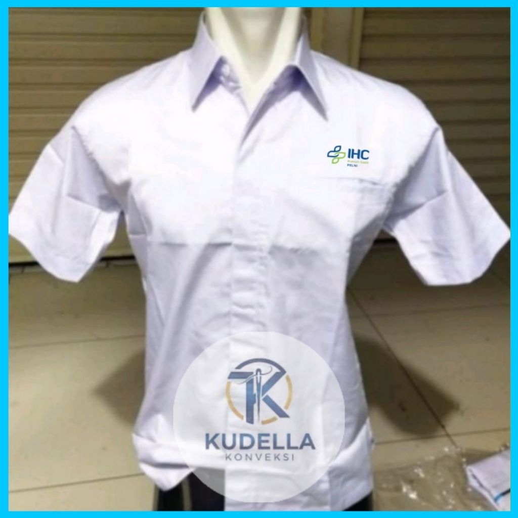 Kemeja IHC RS PELNI Putih Lengan Pendek Pria