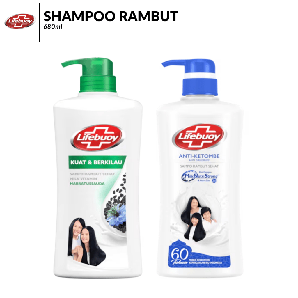LIFEBUOY Shampoo Botol 680ml - Sampo Rambut