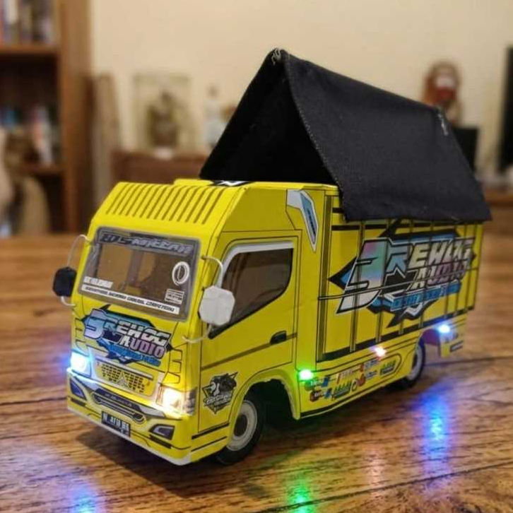 Truk Oleng Mainan  Truk Oleng sudah Lampu Terpal Bisa Belok Mainan Anak