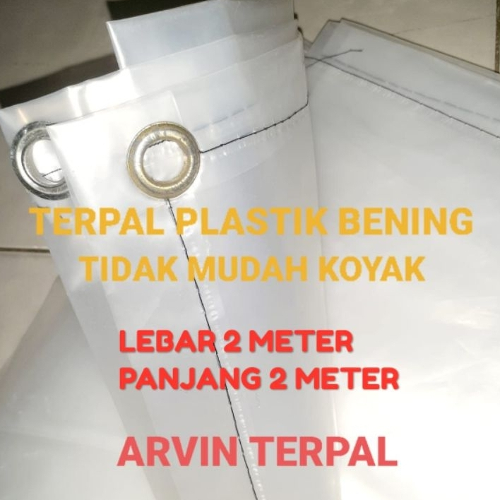 Terpal Plastik Bening 2x2 Meter Terpal Transparan Anti Air Dan Panas