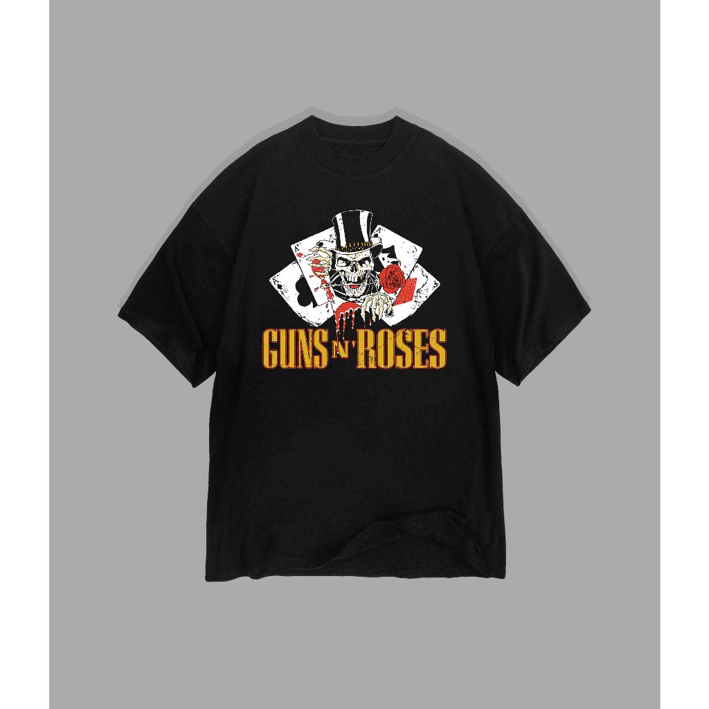 T-shirt GNR - Cards Black
