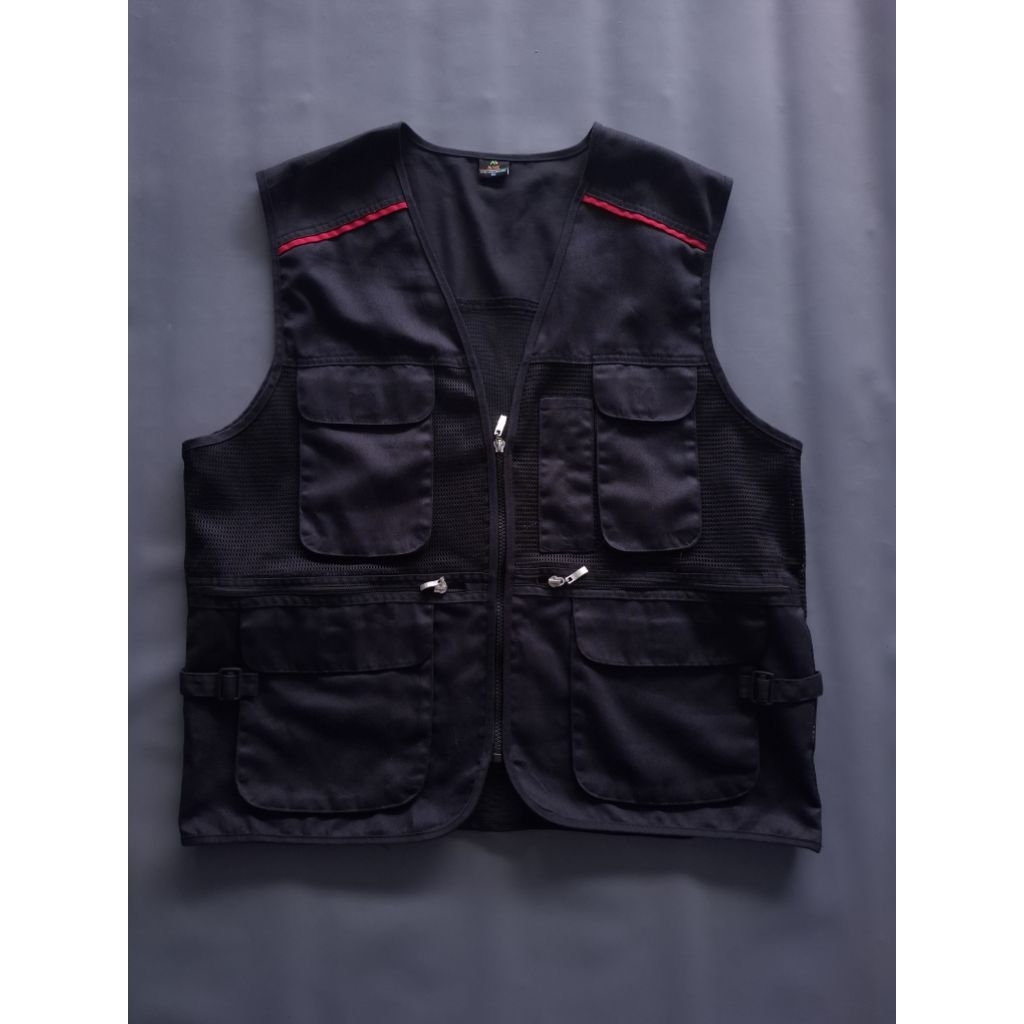 Vest Jaring Mark Hitam