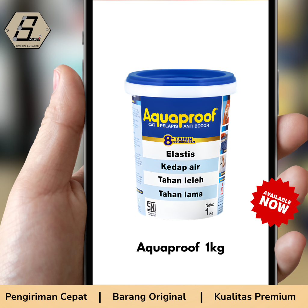 AQUAPROOF CAT PELAPIS ANTI BOCOR TRANSPARAN 001 1 KG