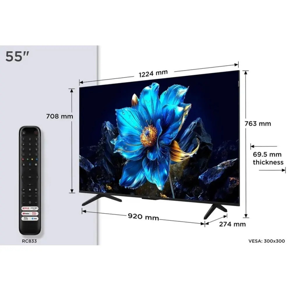 Led Tv 55 Inch TCL 55P7K QLED GOOGLE TV