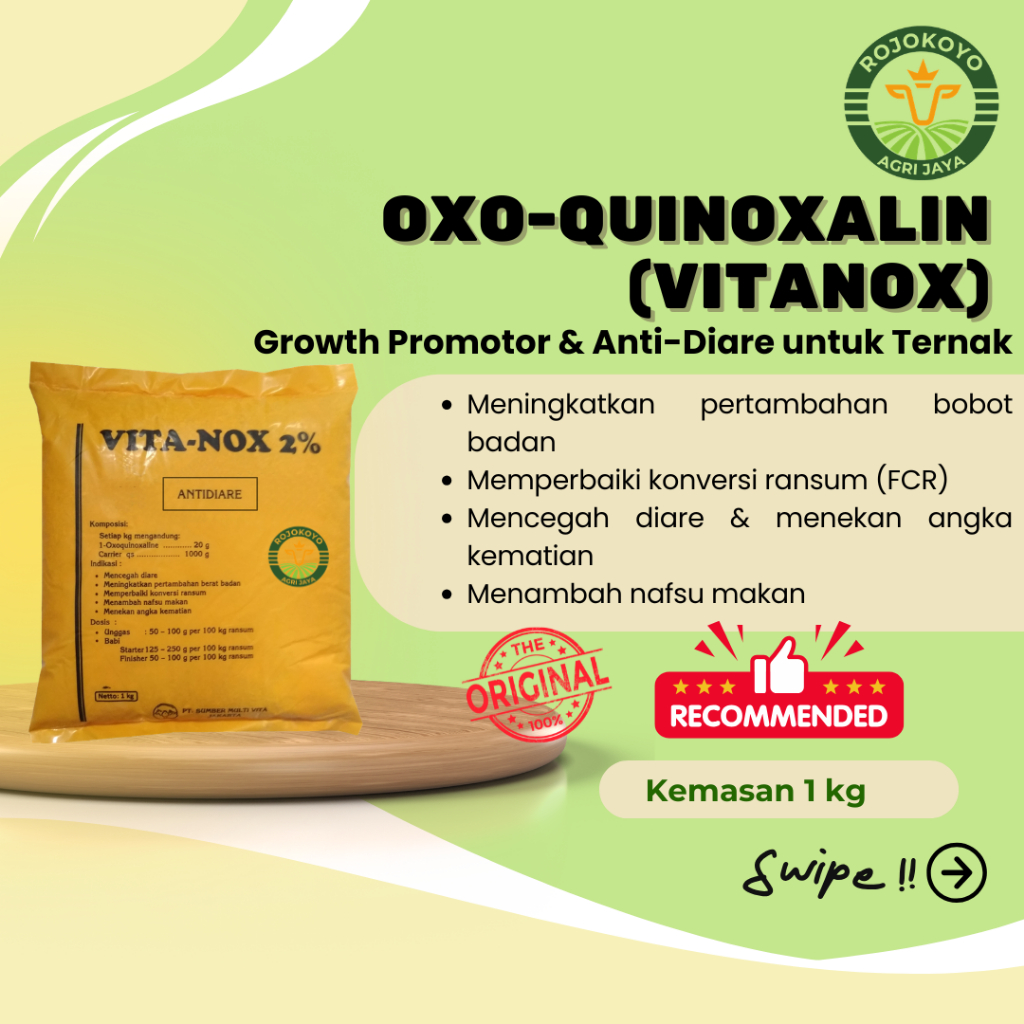 Vitanox Pemacu Pertumbuhan & Penambah Berat Badan Hewan