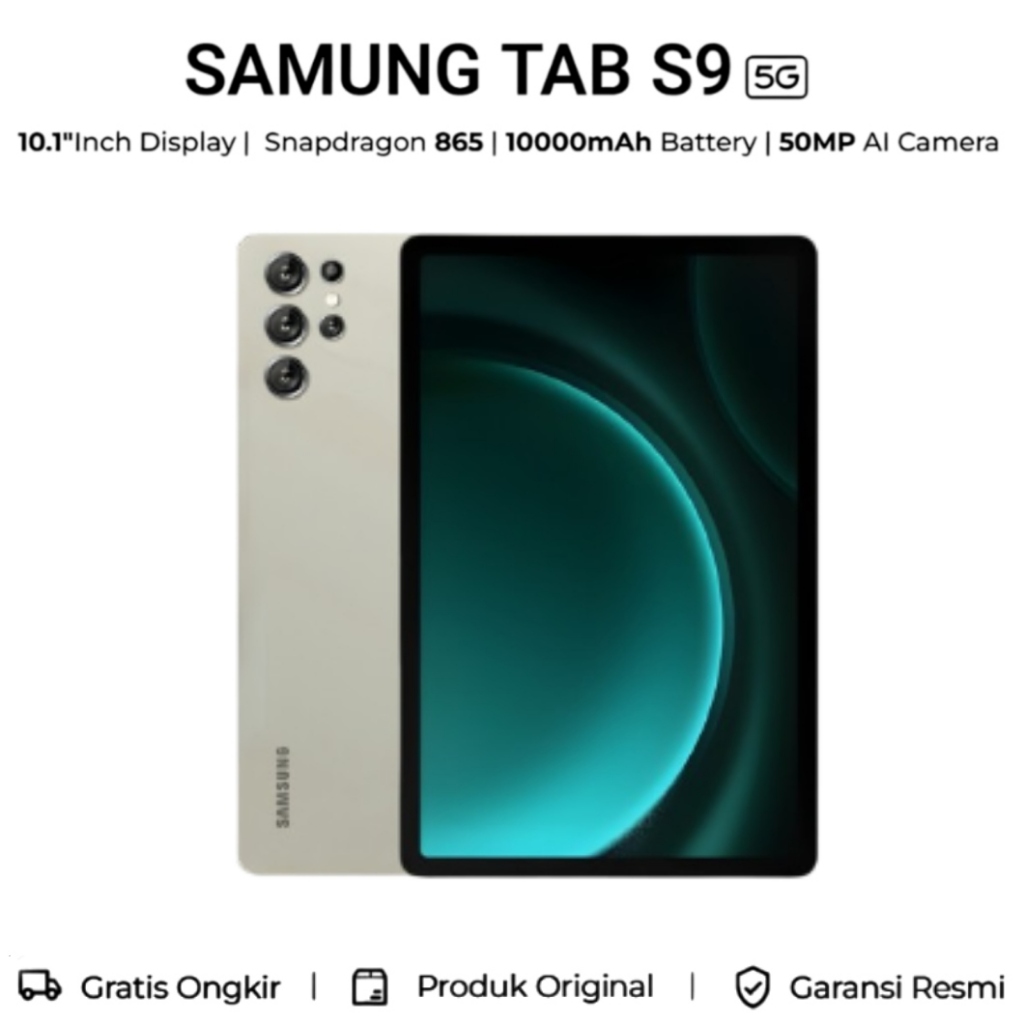 Samsung Galaxy S9 Tab 10.1 Inch 2026 | 5G/4G LTE | 16GB RAM 512GB ROM | Dual SIM | Android Tablet