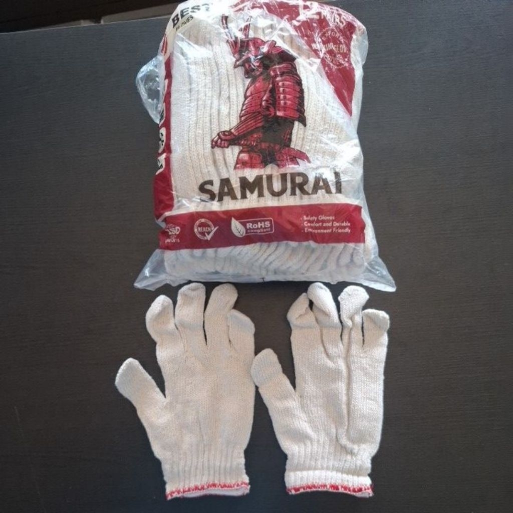 Sarung tangan B6 putih samurai