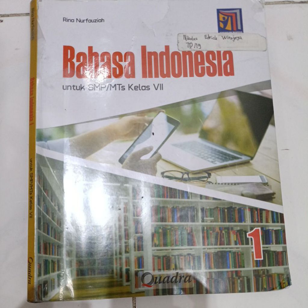 buku Bahasa Indonesia SMP kelas 7 Kurikulum Merdeka Quadra