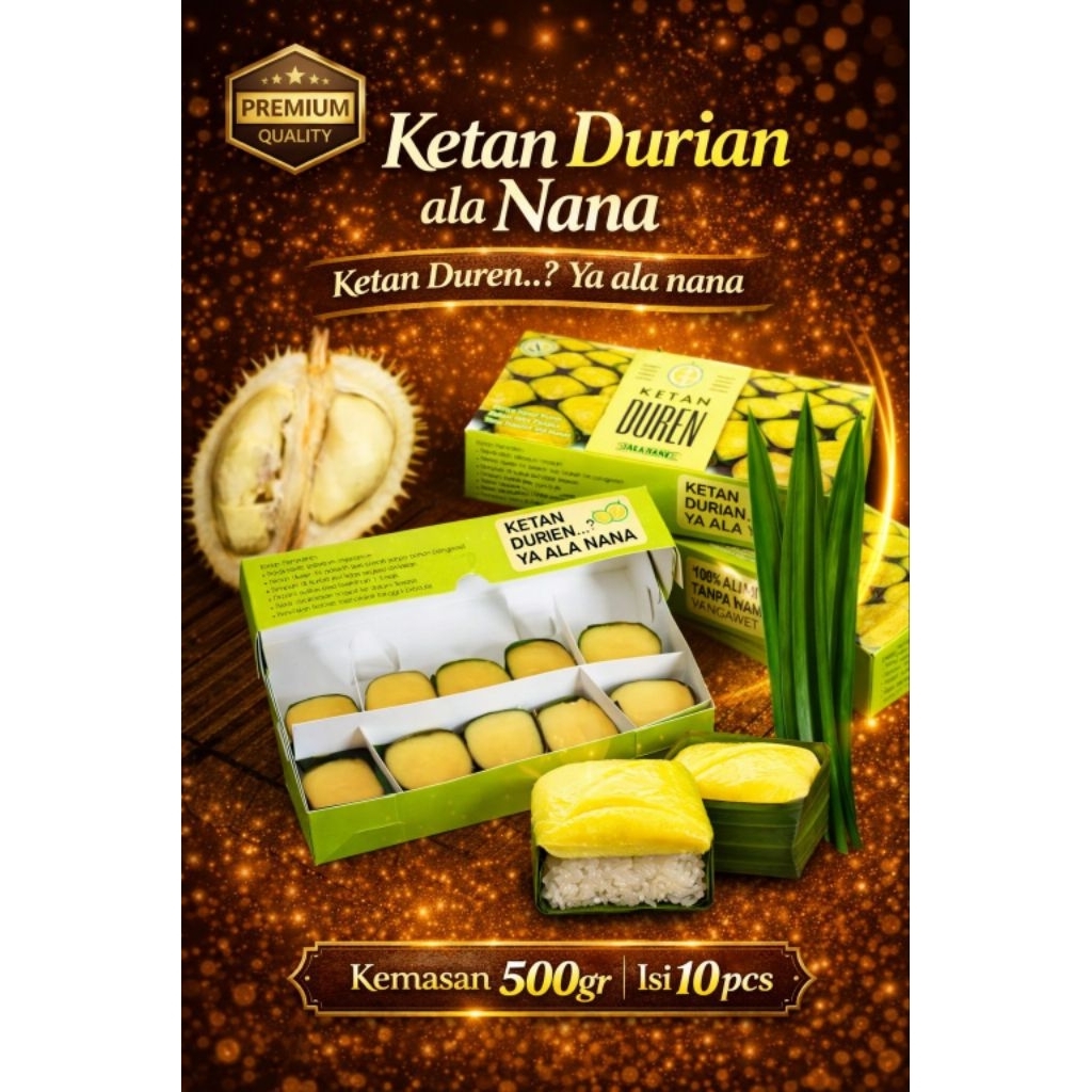Ketan Durian Ala nana oleh-oleh khas malang