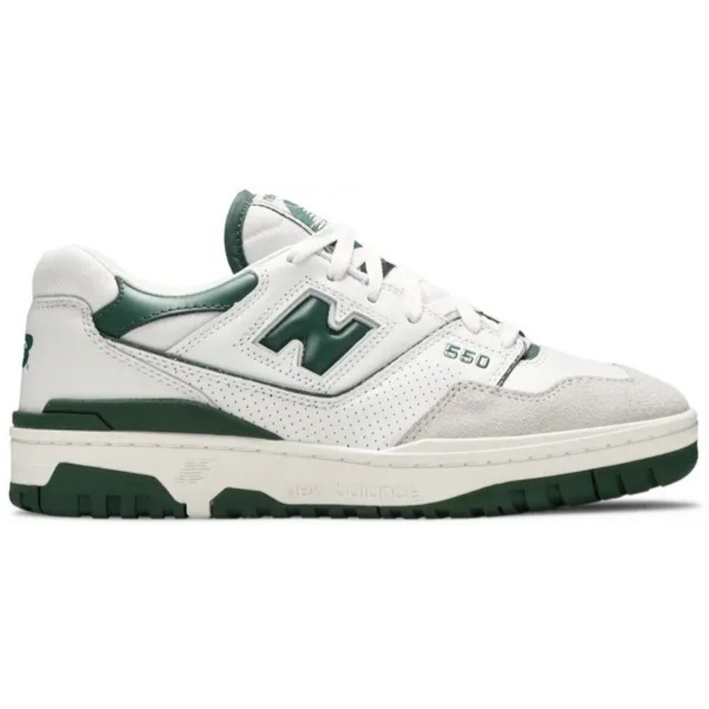Sepatu NB 550 White Green SKU BB550WT1