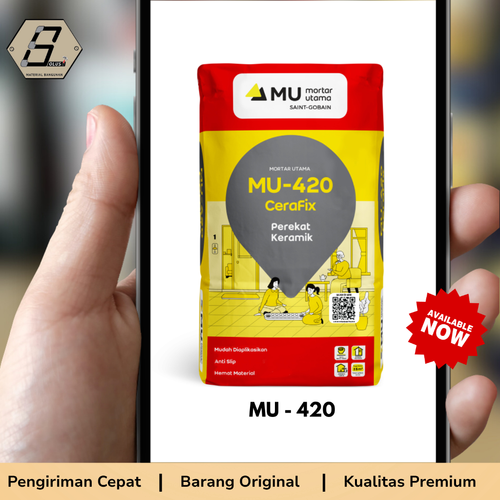SEMEN MORTAR UTAMA MU - 420 LEM KERAMIK