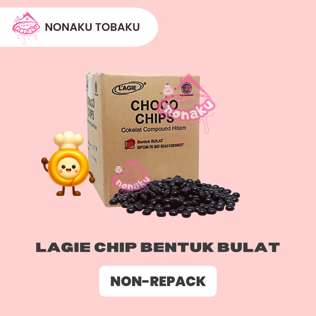 [ DOS = 3 KG ] CHOCO CHIPS LAGIE COKLAT CHIP BULAT 3 KG - CHOCO CHIPS LAGIE BENTUK BULAT