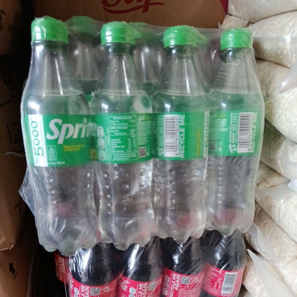 Minuman Soda Fanta, Sprite, Coca cola, Minuman Botol Soda 390ml