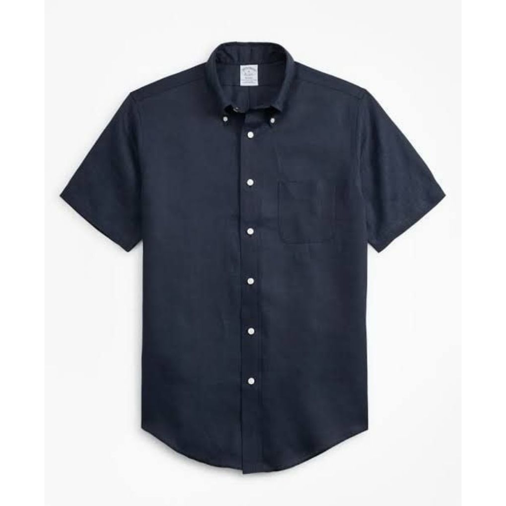 Kemeja Pria Brooks Brothers Navy Linen