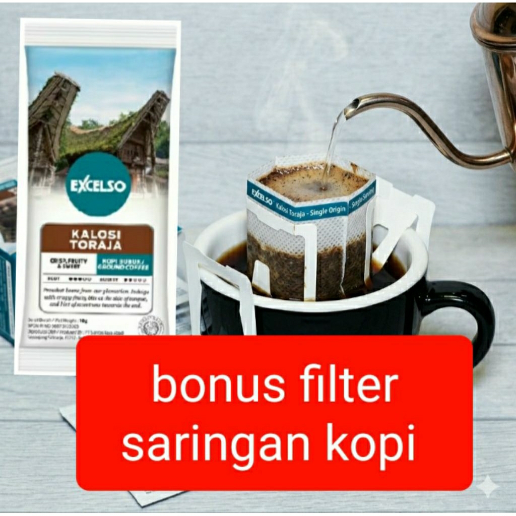 Excelso kopi single serving toraja kalosi