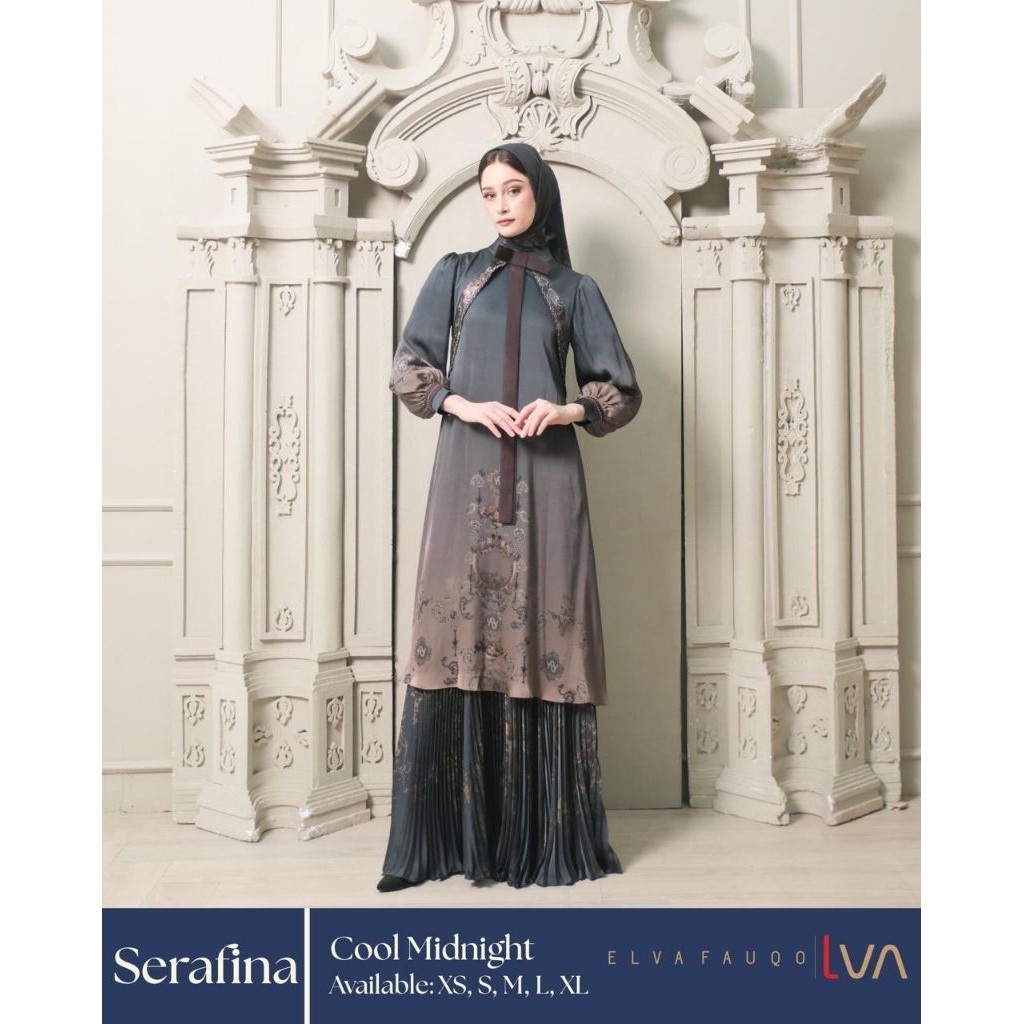 [LVA SYAR'I] GAMIS SYAR'I PREMIUM SET PRINTING " SERAFINA SET " BY ELVA FURUQ