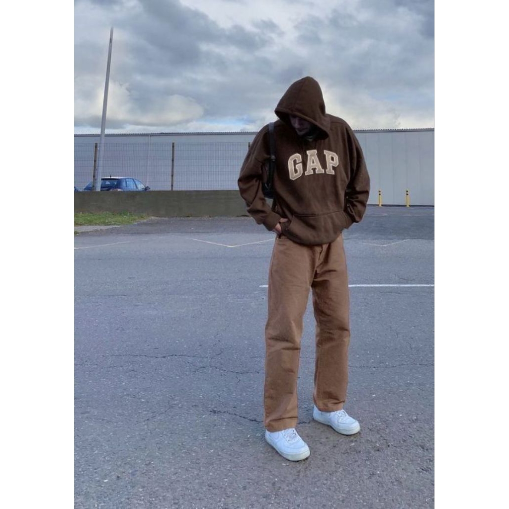 GAP Brown Hoodie Vintage boxy oversize