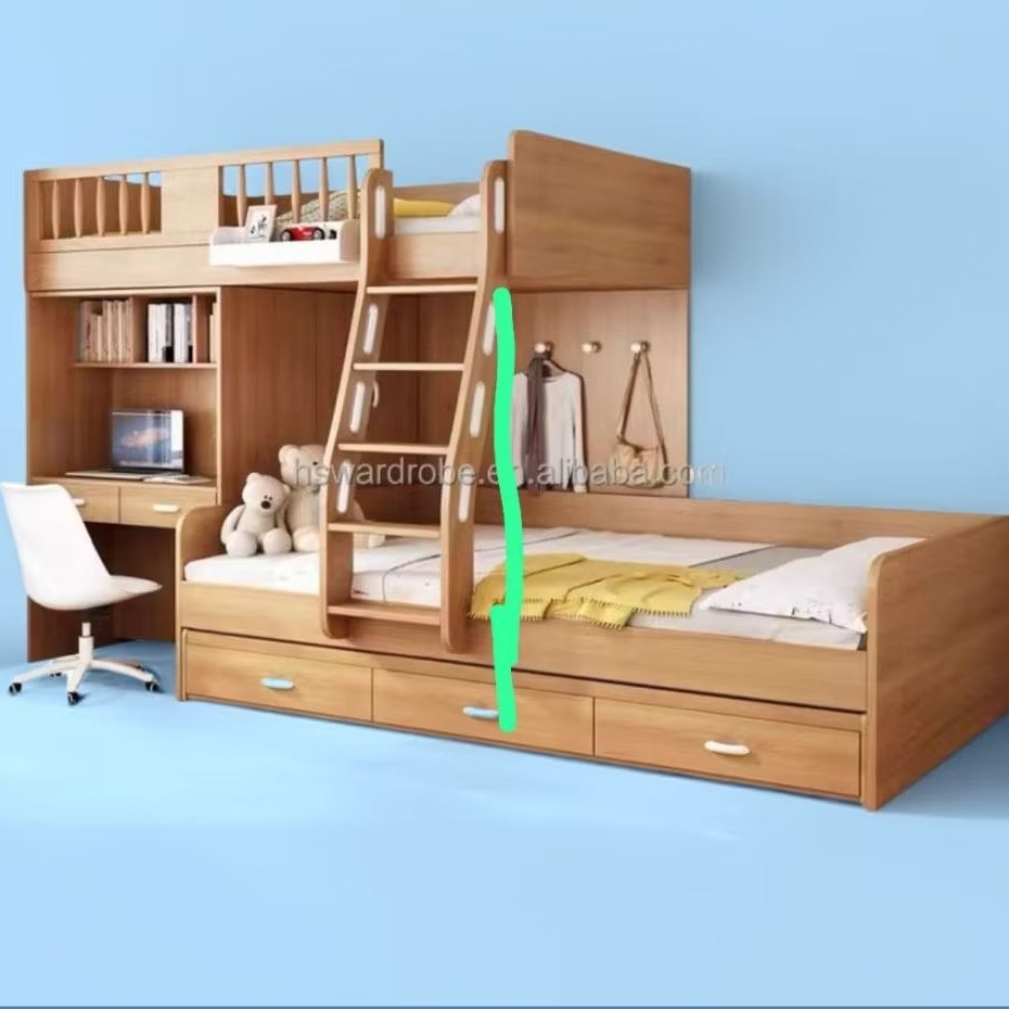 custom ranjang anak tingkat hpl edging pvc