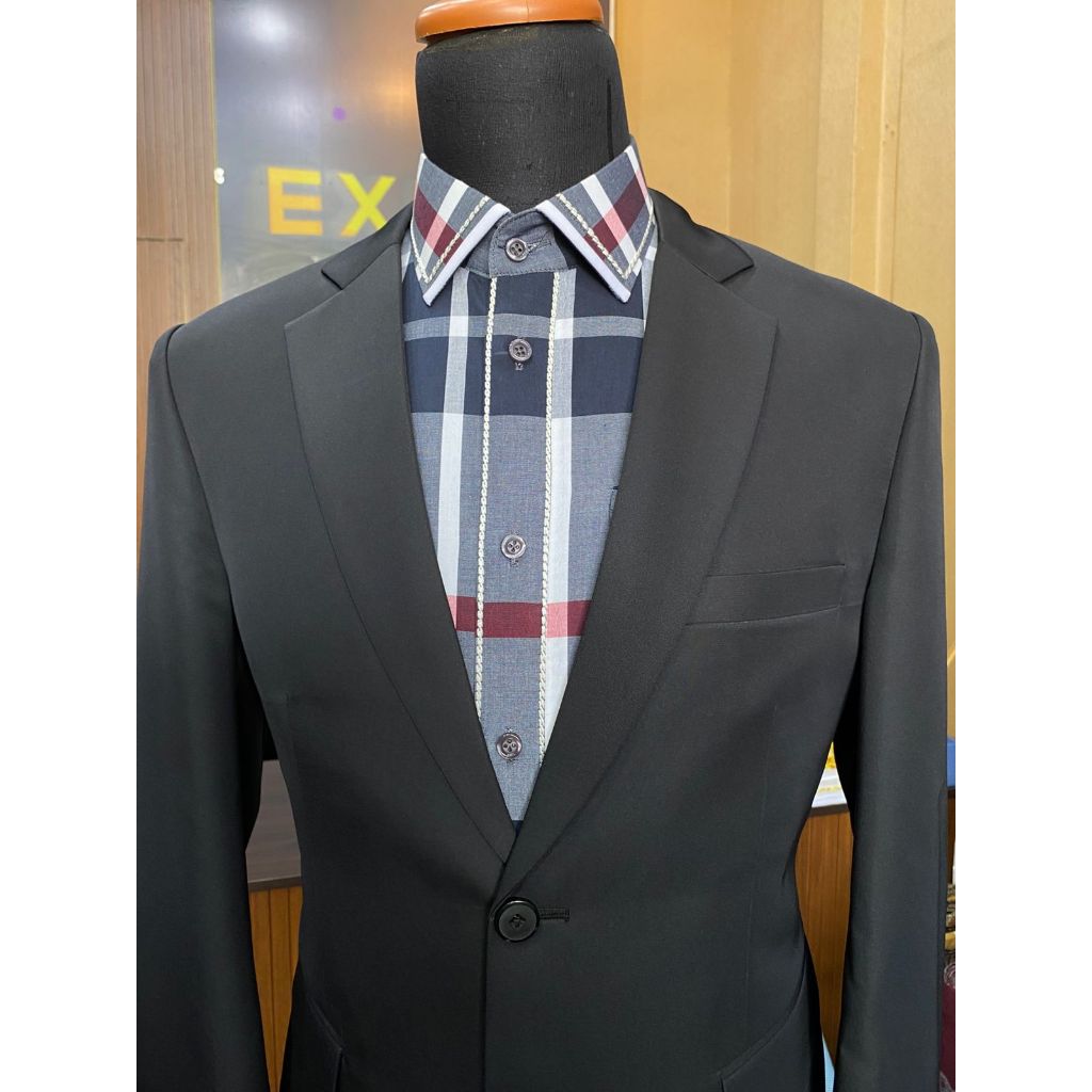 JAS 1STEL JAS FORMAL HITAM PRIA JAS BLAZER PRIA WANITA JAS SEMI FORMAL JAS WISUDA JAS PESTA JAS WOLL