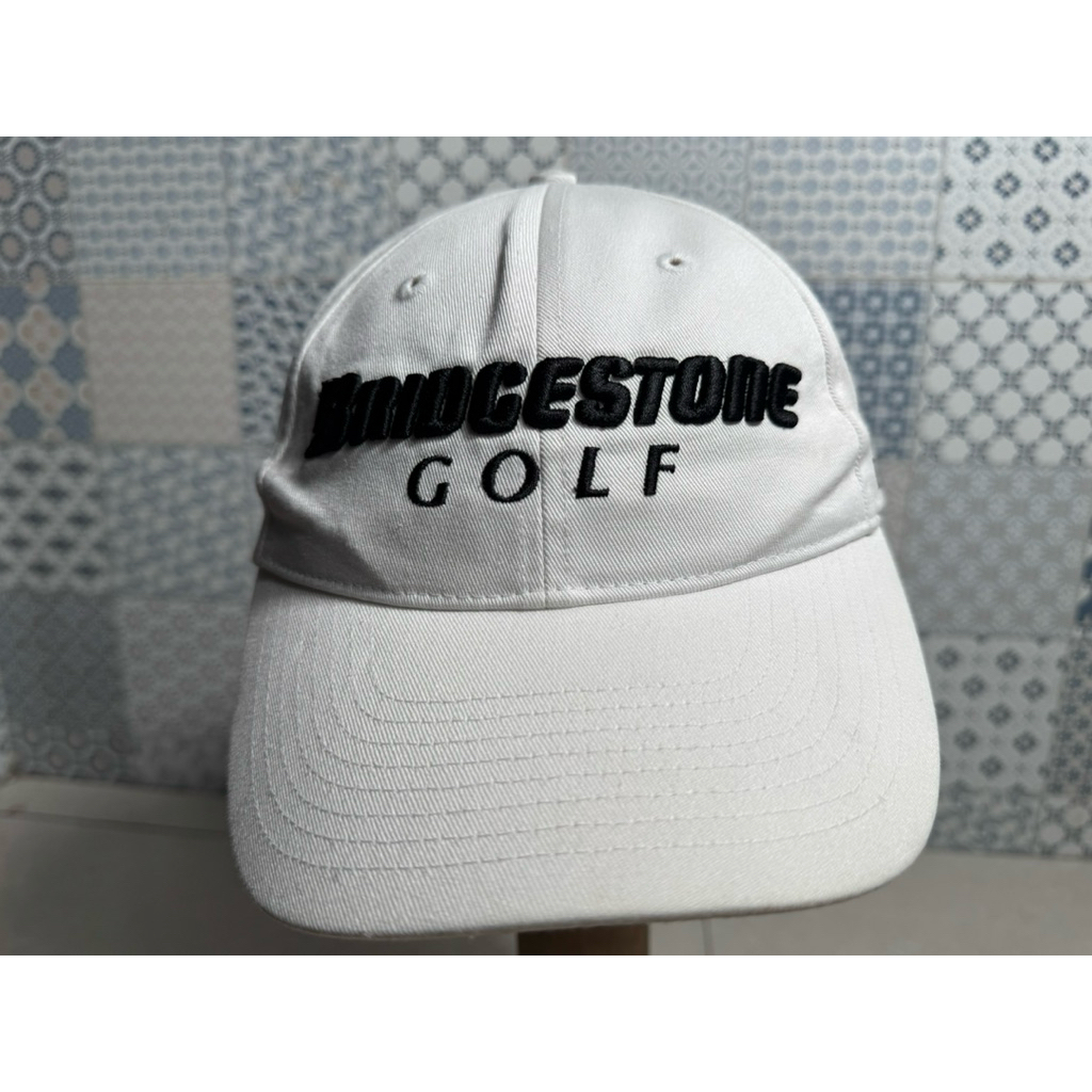Topi Second Brand Branded Bridgestone Golf Putih Original Full Tag Official Merch