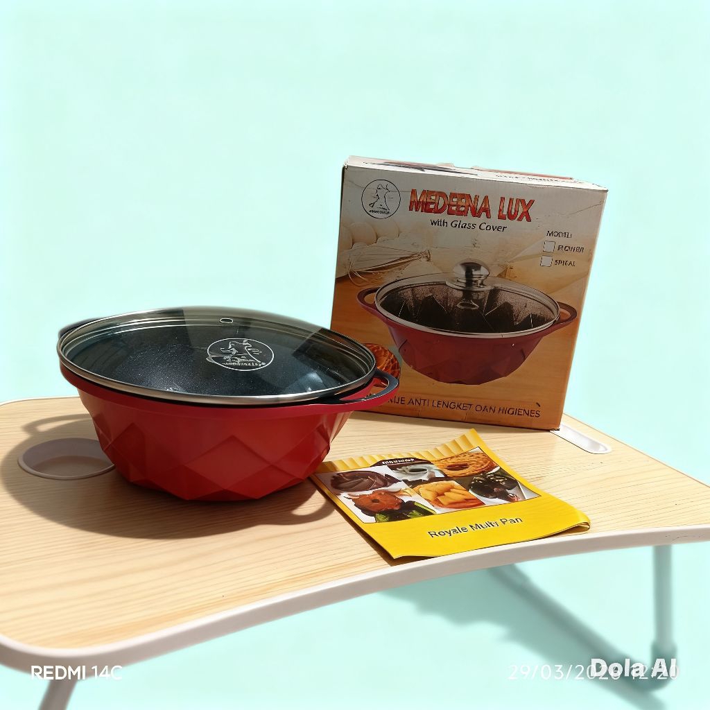 CETAKAN KUE MEDEENALUX WITH GLASS COVER