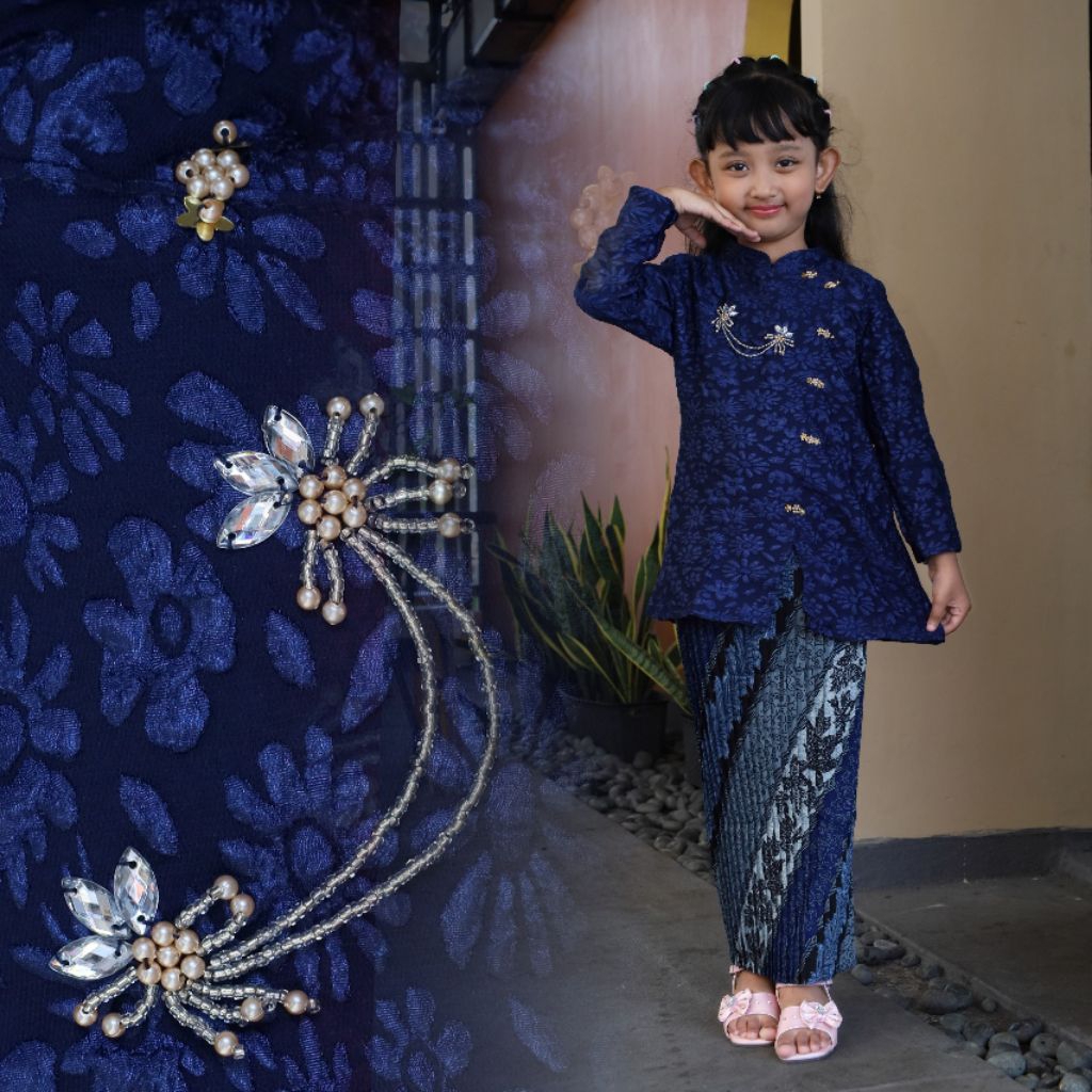 Kebaya Fakuro Anak Tanggung umur 4-12 Tahun Rok Plisket Baju Wisuda Kondangan Anak Kebaya Kartini An