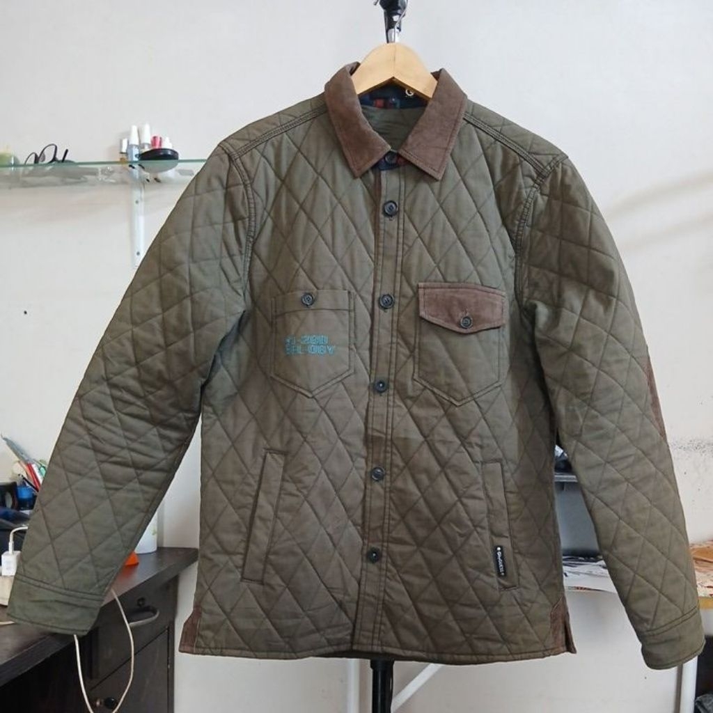 Quilted Shirt Jacket (sering juga disebut "Shacket") Model ini sangat populer karena menggabungkan t