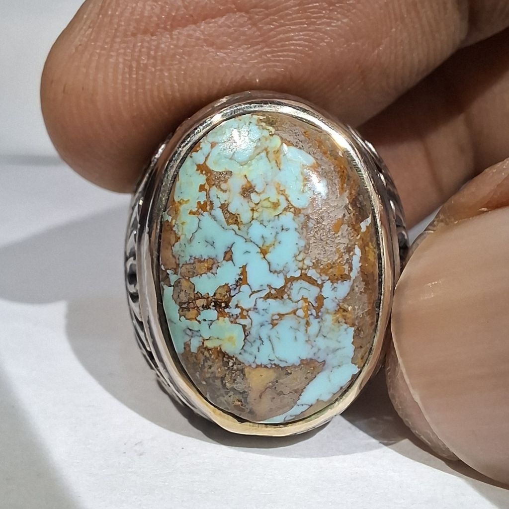 PIRUS PERSIA BIRU LAUT GRADASI EST DIM 18x12,5x7,5 RING 6,5