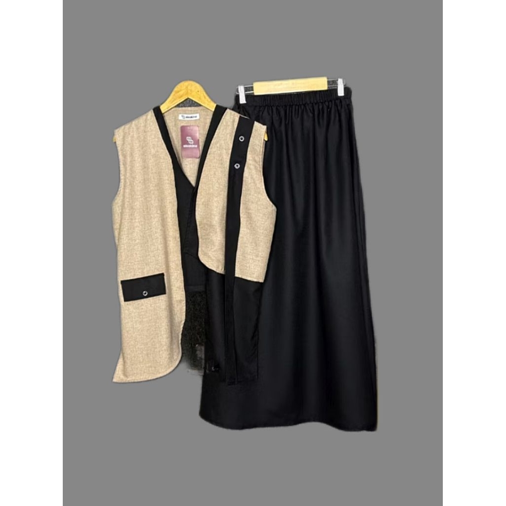 Prelove New One Set Wanita - One Set Rok - Setelan Rok Wanita