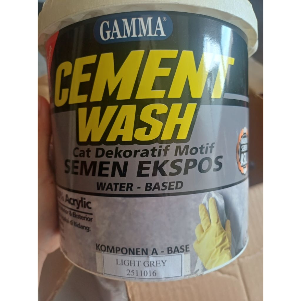 Gamma cement wash