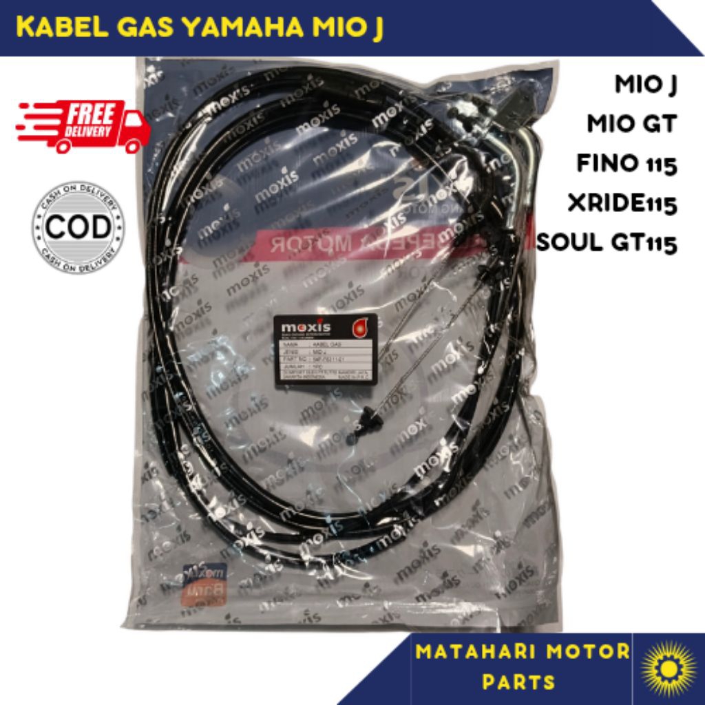 KABEL GAS YAMAHA MIO J/GT FINO 115 XRIDE 115 SOUL GT 115 MOXIS