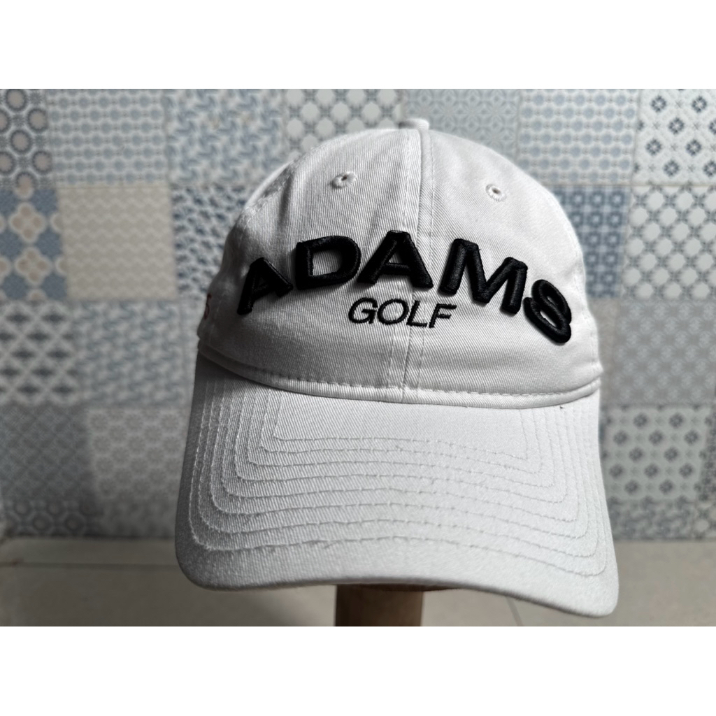 Topi Second Brand Branded Adams Golf x NEW ERA Golf Original Full Tag Furing Topi Putih