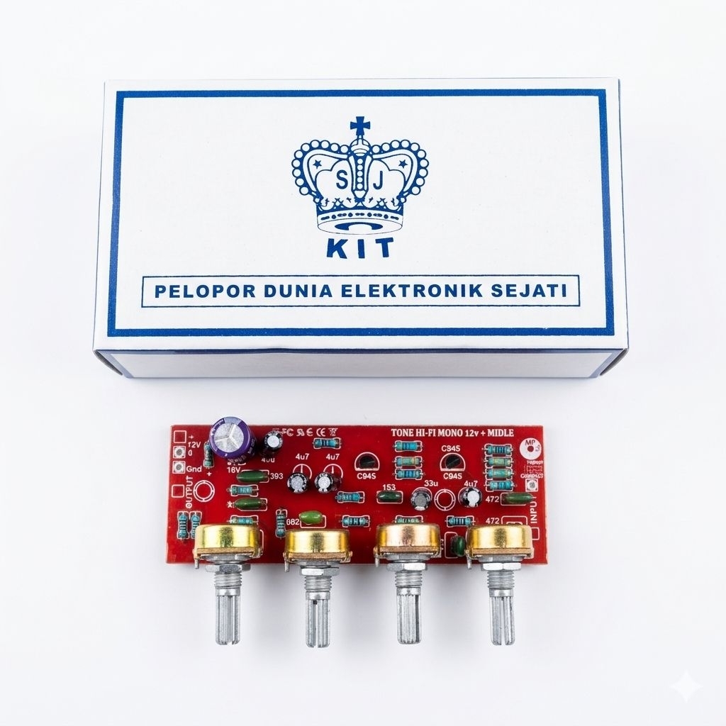 Tone HI-FI QUALITY Control Mono SJ KIT - 12V + Middle Control.