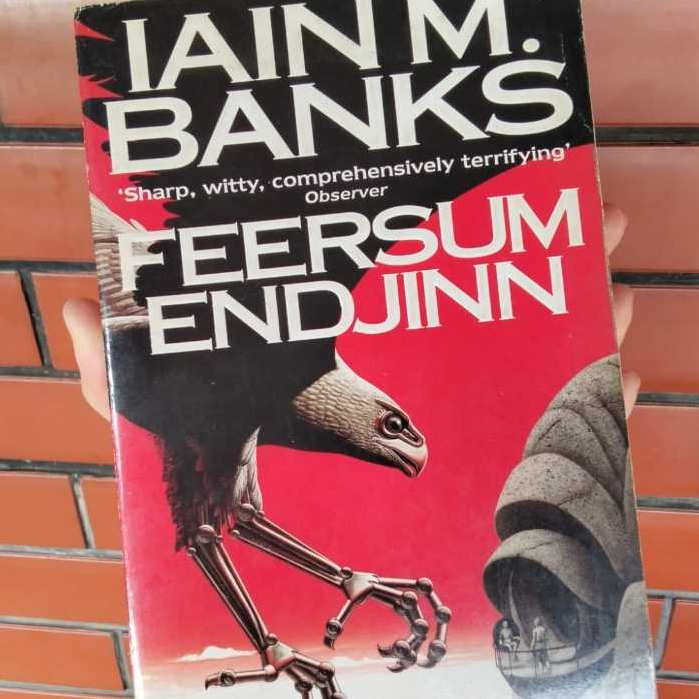 Iain M. Banks Feersum Endjinn Buku Science Fiction Bahasa Inggris Preloved