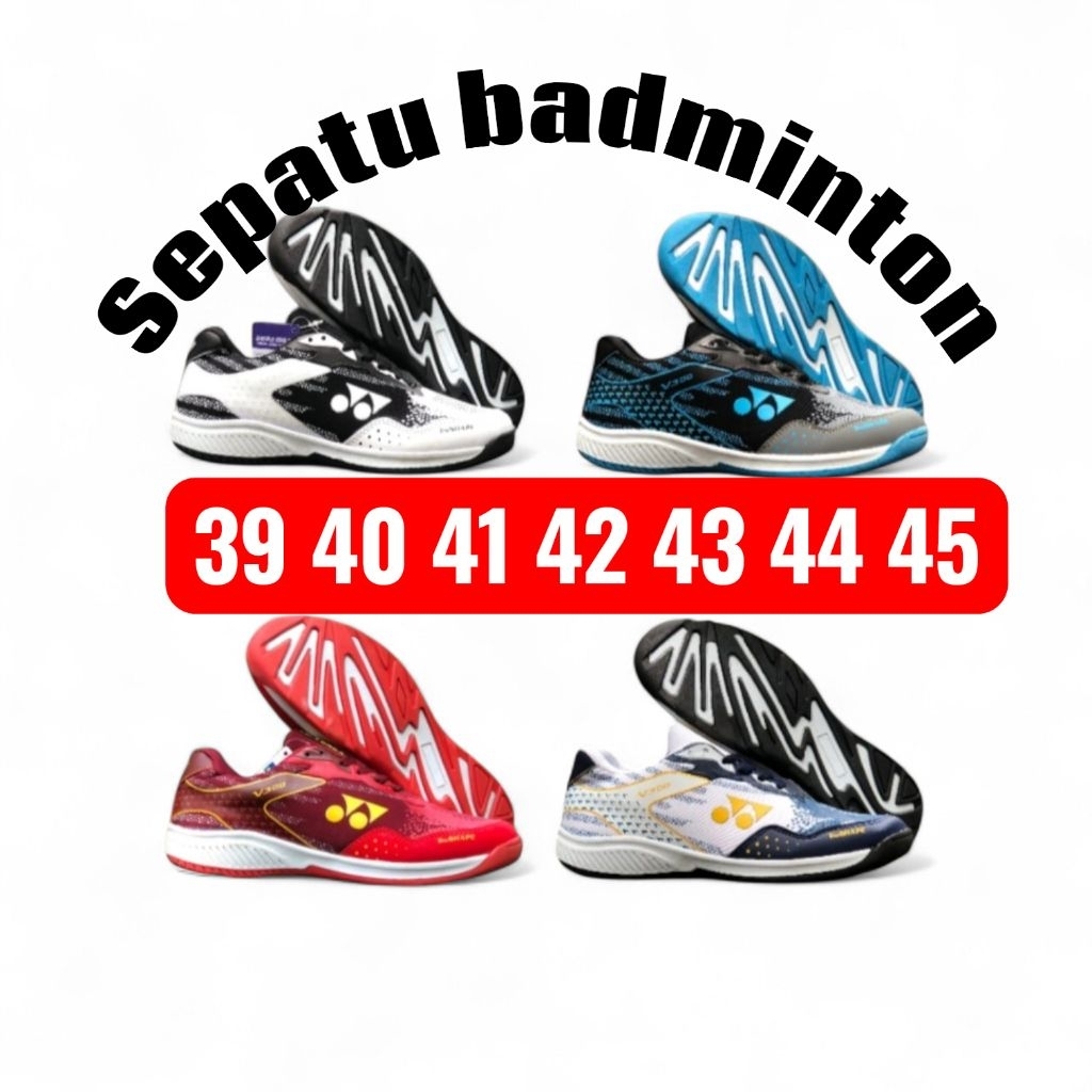 SEPATU BADMINTON YONEX VELO 300 SEPATU BULUTANGKIS SOL KARET BERDENYIT..