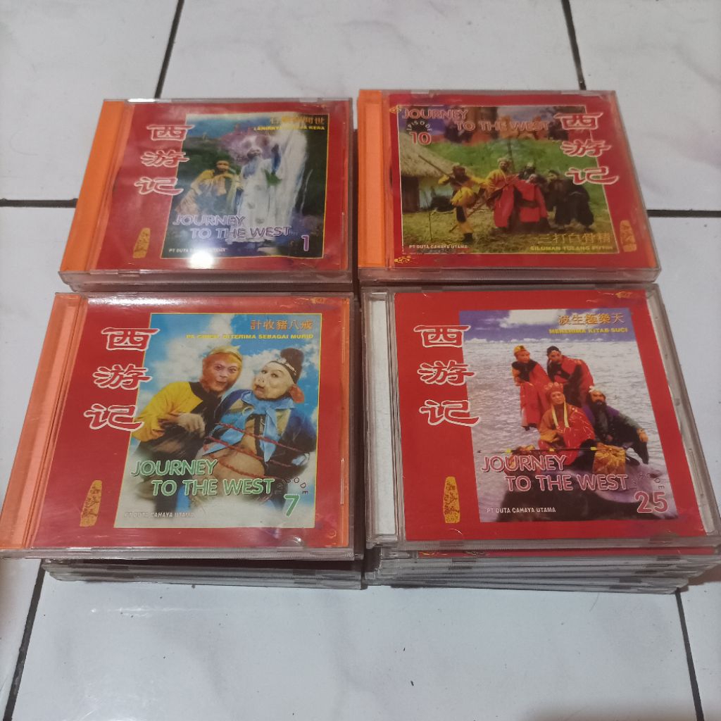 Paket Take All Vintage Original VCD 25 Disc Tamat Film Kera Sakti Sun Wukong Journey to The West 198