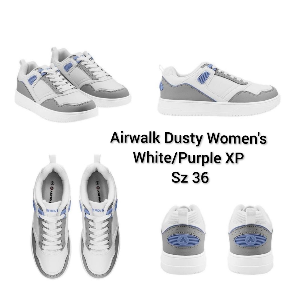 Airwalk Dusty Women's Sneakers Shoes - White/Purple XP - WHITE, EUR 36