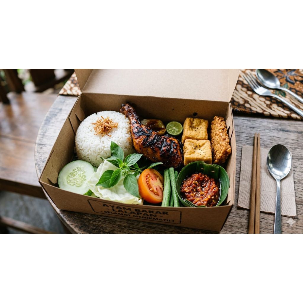 PAKET NASI DAN AYAM BAKAR PENGIRIMAN INSTAN