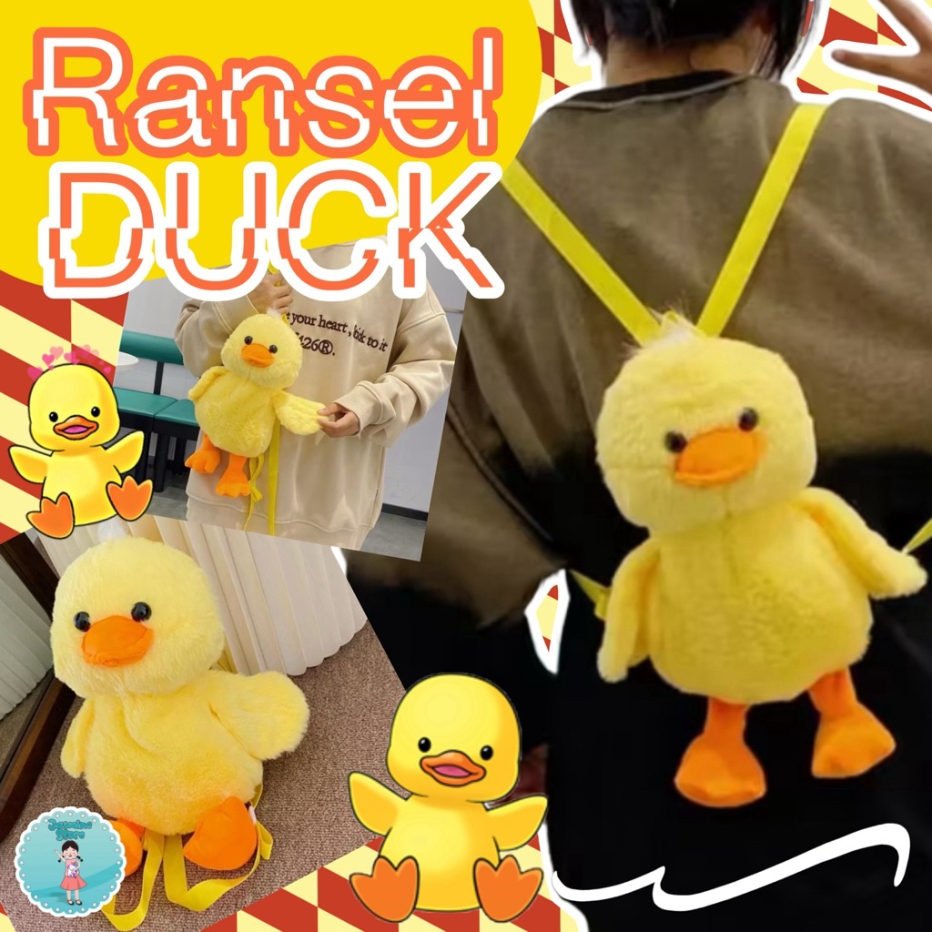 Tas Boneka/Ransel Boneka/Ransel Duck/Tas Bebek/Tas Ransel Boneka Lucu/Tas Selempang Korea Import/Kad