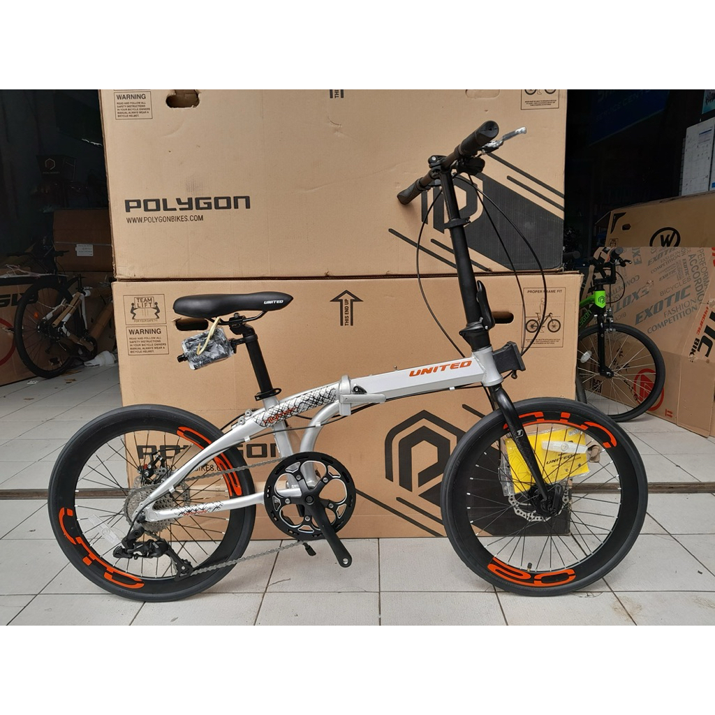 SEPEDA LIPAT / FOLDING BIKE 20" UNITED NIGMA 10 Speed, ALLOY
