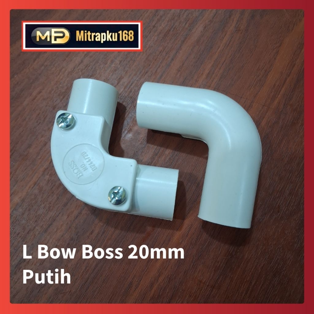 ELBow Boss 20mm Putih / ELBow Pipa Counduit Boss 20mm