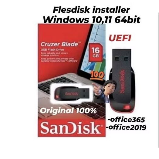 flesdisk installer windows