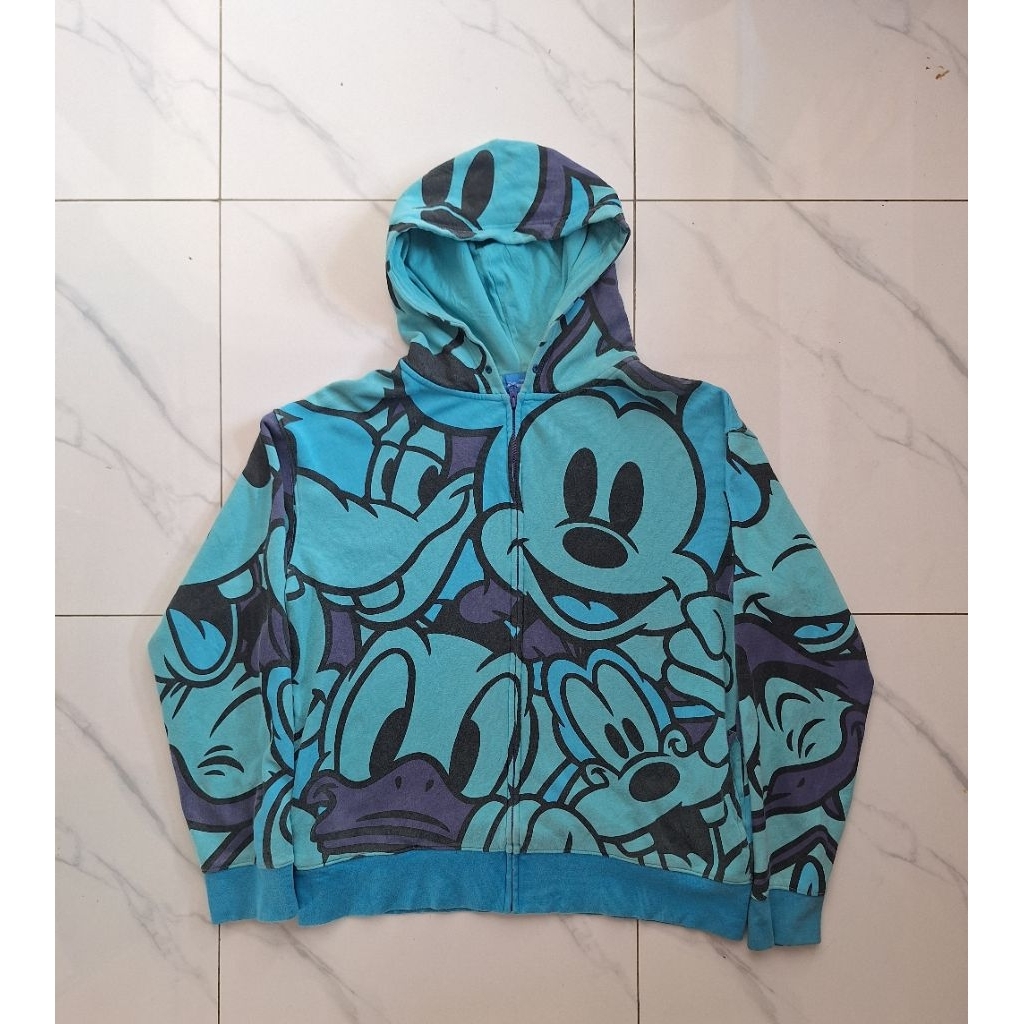 Zip Hoodie Aop Disney Mickey Mouse Tag Official Tokyo Disney Resort Size XL