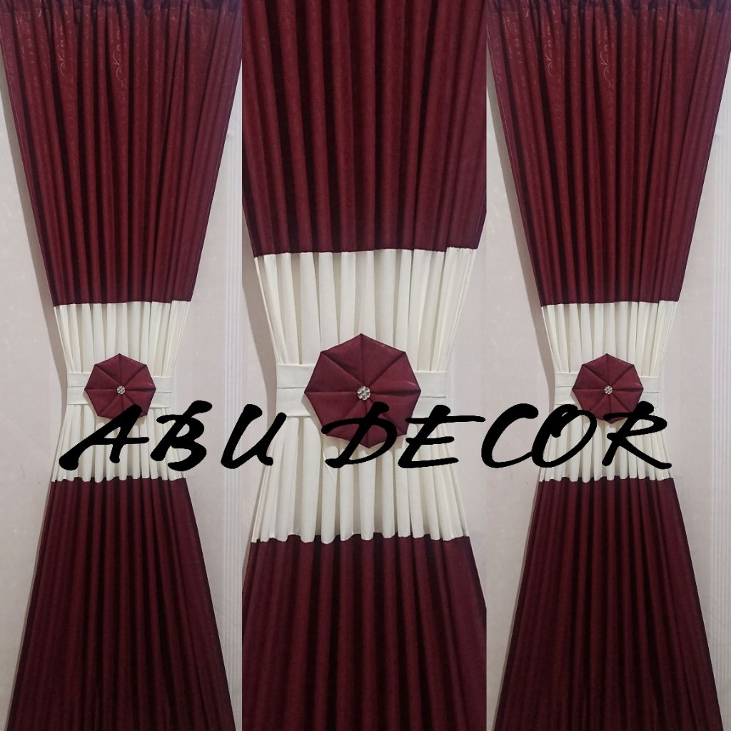 Gorden Kupu Kupu/Gorden Mewah kombinasi Gorden Jendela Minimalis